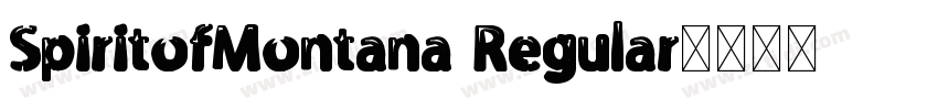 SpiritofMontana Regular字体转换
